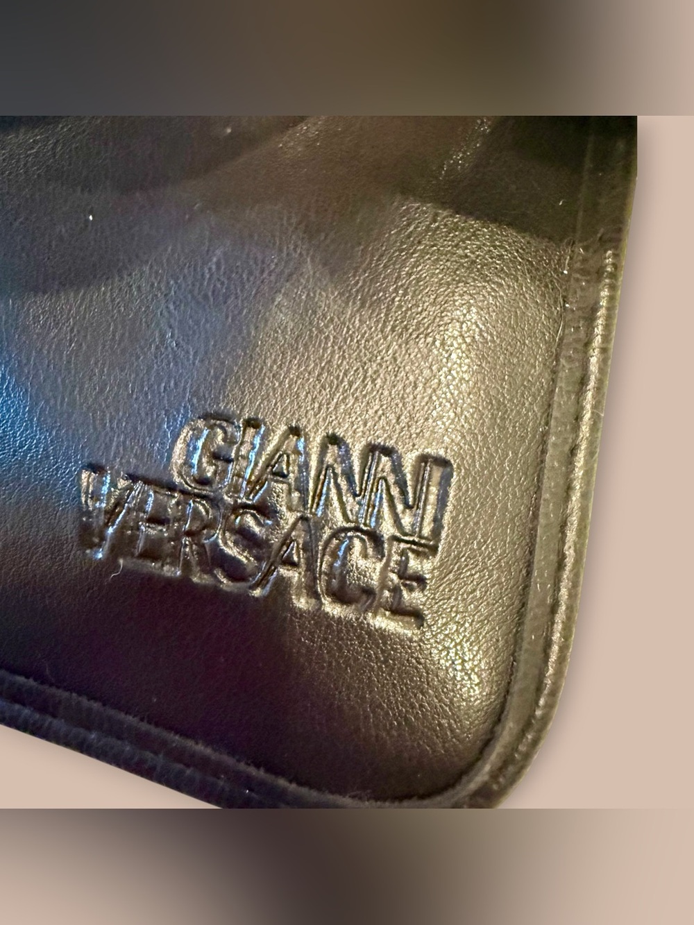 Versace Sunnies in Black & Gray Pattern, Oval Sunglasses, Versace Medusa Sleeve - Picture 5 of 16